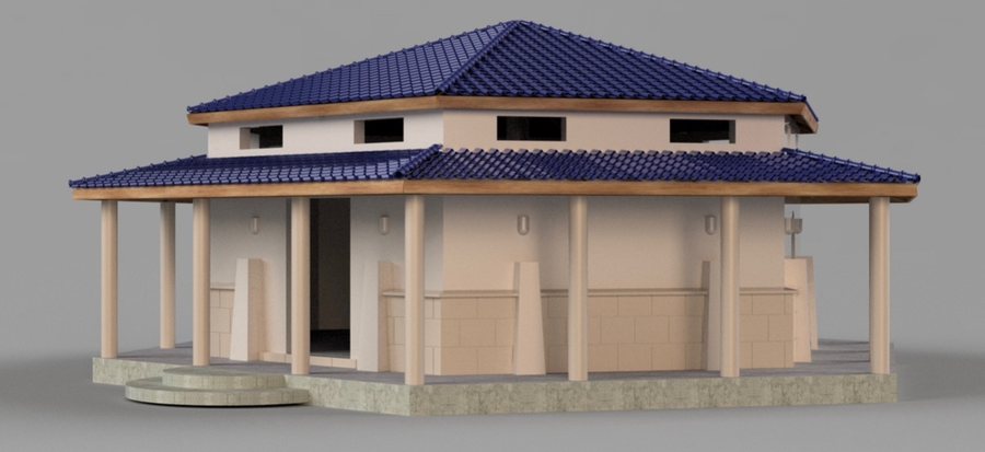 CAD rendering of the finished Adobe Gallery exterior