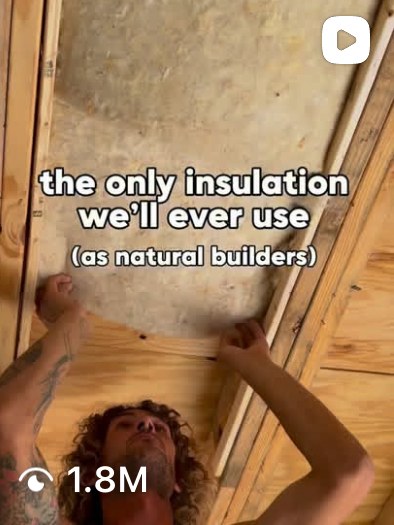Reel: the only insulation we will ever use as natural builders
